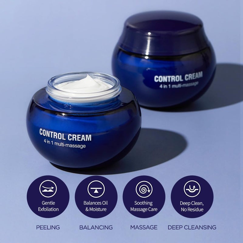 تشارمزون كريم تشارمزون للتحكم في تقشير الوجه والجسم - كريم تقشير على شكل جل من مستحضرات التجميل الكورية للعناية بالمسام والدهون، تنظيف عميق وترطيب مهدئ، عناية بالبشرة كورية، 6.76 أونصة - Image 3